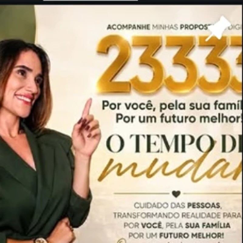 Ana Flávia Drumond em material de campanha 23333